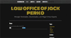 Desktop Screenshot of jackperkolaw.com